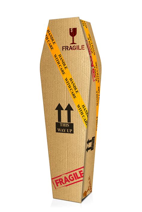 coffin cardboard box